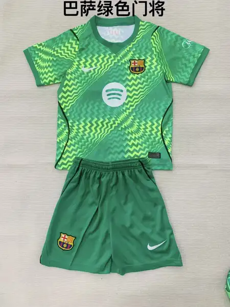 Kids Barcelona Green Goalkeeper Adult Set, Chil — 2026/27