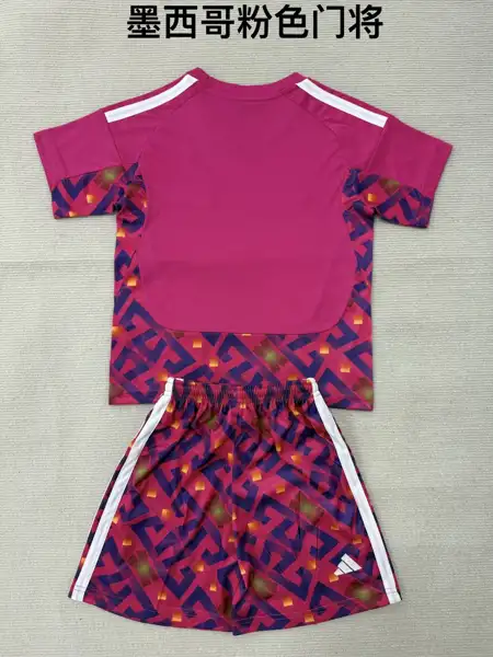 Mexico Pink Goalkeeper Adult Set, Children — 2026/27