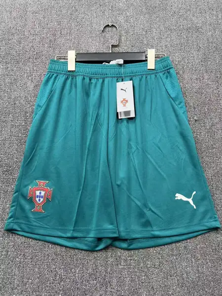 Portugal away green shorts — 2026/27