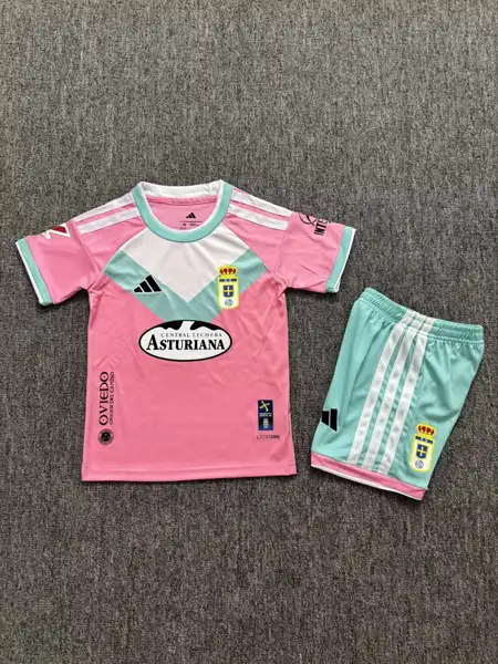 Real Oviedo third away kid kits — 2026/27