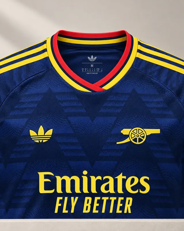 Arsenal jersey collar styling — AI visual