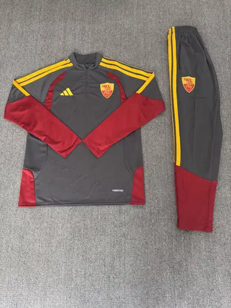 Roma Grey Training Uniform — 2026/27