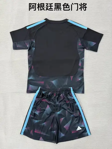 Kids Argentina Black Goalkeeper Adult Set, Chil — 2026/27