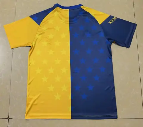 Boca Juniors Yellow Blue Pre match Uniform — 2026/27