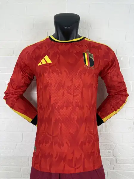 Belgium Home Long sleeve player version 26 — 2026/27